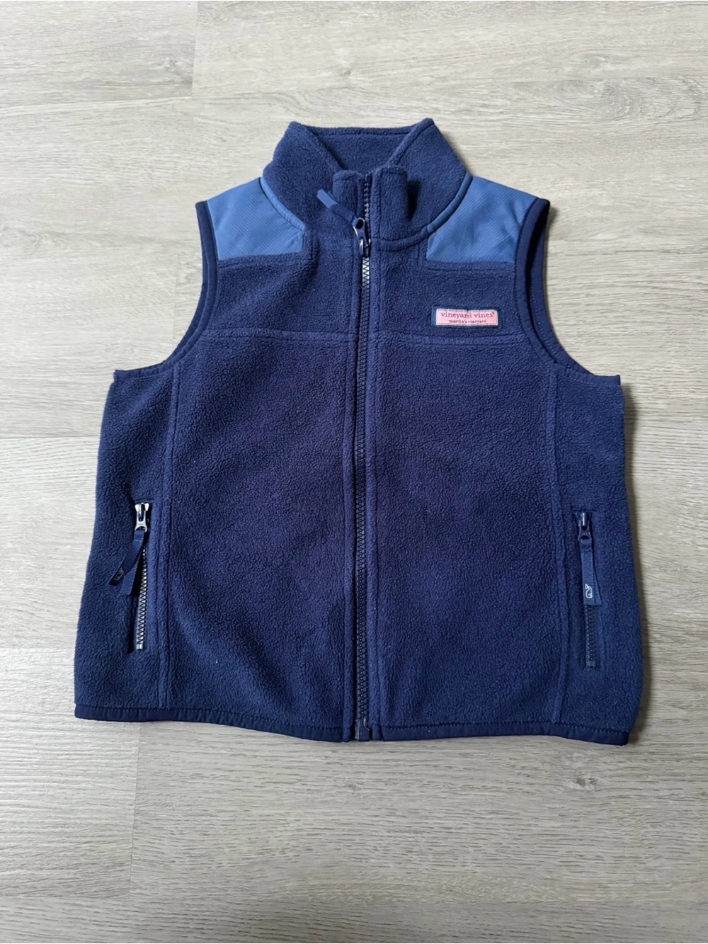 Vineyard Vines Toddler Boys Kids Navy Shep Fleece Vest 3T